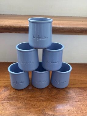 La Fermiere Periwinkle Yogurt Cups - Set of 6
